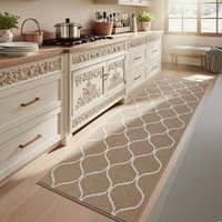 COSY HOMEER Extra Long Rug Runner 60 x 180cm, Non-Slip Kitchen Rug for Floor, Machine Washable Polypropylene Carpet Runner Rug Mat for Kitchen Entrywa