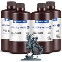 ANYCUBIC ABS Like Resin 3.0, 405nm UV Fast-curing Photopolymer Resin with Excellent Strength and Resilience, High Precision, Low Odor 3D Printer Resin