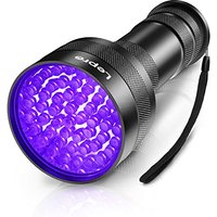 Lepro UV Torch, 51 LED UV Light Torch, 395nm Ultraviolet Flashlight, Blacklight Detector for Pet Urine, Stain, Bed Bugs, Banknote and More