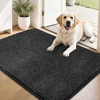 COSY HOMEER Nonslip Door Mats Indoor, 60 x 90cm Washable Dirt Trapper Welcome Front Doormat for Entryway Room Hallway, Absorbent Indoor Floor Mat for