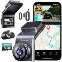 BOTSLAB 4K Dash Cam Front and Rear with Hardwire Kit, STARVIS 2 Sensor, 5GHz WiFi GPS, Voice & APP Control Dash Camera, 170° Wide Angleï¼24/7 Parkin