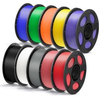 ANYCUBIC PLA+ 3D Printer Filament 1.75mm, High Toughness 3D Printing Filament, Dimensional Accuracy +/- 0.02mm, Print with Most FDM 3D Printers, 10PCS