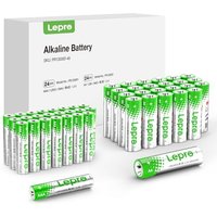 Lepro AA & AAA Batteries 48 Pack, 1.5 Volt Alkaline Batteries with High Capacity, Anti-Leakage, Long Lasting Power, LR03 LR06 MN2400 MN1500 Batteries