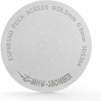MHW-3BOMBER 58.5mm Espresso Puck Screen Metal Coffee Filter Reusable Espresso Filters for 58mm Portafilter Basket 0.8mm Thickness FG5590-OS 58 mm Stai