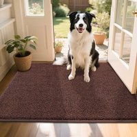 COSY HOMEER Nonslip Door Mats Indoor, 80x120cm Washable Dirt Trapper Welcome Front Doormat for Entryway Room Hallway, Absorbent Indoor Floor Mat for M