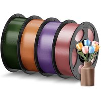 ANYCUBIC PETG Filament 1.75mm, 3D Printer Filament, Accuracy +/- 0.02mm, Exceptional Toughness, Print with FDM 3D Printers, 4 Pack 1KG Reusable Spool,