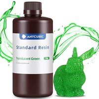 ANYCUBIC Standard 3D Printer Resin, LCD UV 405nm Rapid Photopolymer 3D Resin for 6K/8K/12K/14K LCD 3D Printers(1000g, Green) E-Green 1000g 1000g