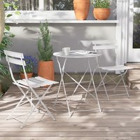 Grand patio Bistro Set 3 Pieces, Garden Furniture Set, Folding 2 Chairs and 1 Table, Weather-Resistant, Patio Table Chairs for Balcony,Yard, Garden (W