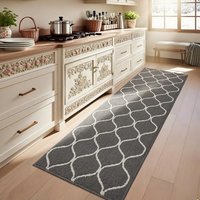 COSY HOMEER Extra Long Kitchen Rug Runner 60 x 180cm, Washable Kitchen Rugs and Mats, Polypropylene Carpet Runner for Kitchen Entryway Hallway Laundry