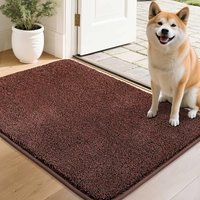 COSY HOMEER Nonslip Door Mats Indoor, 50x80cm Washable Dirt Trapper Welcome Front Doormat for Entryway Room Hallway, Absorbent Indoor Floor Mat for Mu