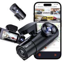 VANTRUE N4 Pro 4K 3 Channel Dash Cam 5G WiFi GPS, STARVIS 2, 4K+1080P+1080P Front and Rear Inside Triple Car Camera 3CH HDR, Night Vision, Voice Contr