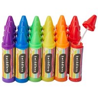 THE TWIDDLERS 48 Mini Bubbles for Kids, Crayon Shaped Wands in 6 Colours, 8cm - Perfect as Party Bag Fillers for Kids Bubbles, Wedding Favours, Outdoo