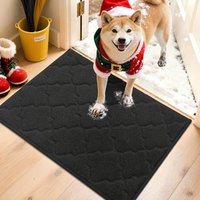 COSY HOMEER Front Door Mat 50x80 CM, Dirt Trapper Floor Mat, Polyester Welcome Door Mat for Kitchen Room Office Entryway Doors, Absorbent Non-Slip Low