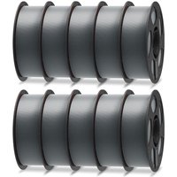 ANYCUBIC PLA+ 3D Printer Filament 1.75mm, High Toughness 3D Printing Filament, Dimensional Accuracy +/- 0.02mm, Print with Most FDM 3D Printers,10PCS