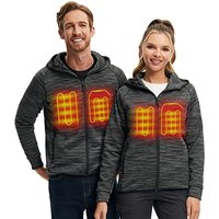 CONQUECO Unisex Heated Activewear Jacket: Slim Fit Electric USB Heating Gilet in Winter Warm -Heated Body Warmer with 3 Temperature Levels - Washable