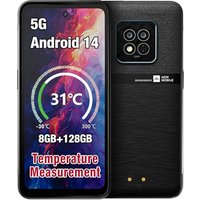 AGM X6 5G Android Smartphone 5G Unlocked, Rugged Design, 8GB+128GB/512GB, 6.78'' FHD+ Display, 50MP+16MP, Dual SIM/Temp Check/Face ID/5000mAh Battery,