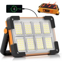 LED Rechargeable Work Light, LED Spot Light with USB Port, Portable Floodlight with 4 Modes, Security Lights Waterproof for Fishing, Hiking, Repairing
