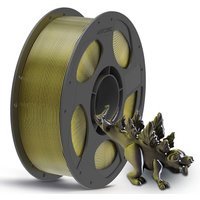 ANYCUBIC Silk PLA Filament 1.75mm 1KG, Shiny Silk Gradient Dual-Color PLA Filament, Multicolor Material for 3D Printer, Dimensional Accuracy +/- 0.03