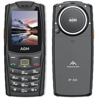 AGM M6 Rugged Feature Cell Phone, 4G Basic Mobile Phones, Waterproof | Drop-Proof, Large Buttons | Large Font, 109dB Powerful Speaker, Dual SIM, 2500