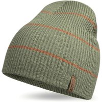 Outdoor Shaping Unisex Knit Beanie Hat - Warm Durable Soft Skull Cap for Men & Womenâ One Size Fits Most Olive/Stripes