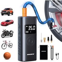 #ad Amazon INNOVV-AMZ-UK INNOVV P1 Tyre Inflator Air Compressor, Portable Electric Bike Pump with Digital Tire Pressure Gauge and Emergency Lights, 150PSI Rechargeable Car Tyr