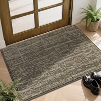 COSY HOMEER Nonslip Door Mat for Indoor, Absorbent Dirt Trapper Front Entryway Door Mat, 100% Polyester Welcome Entrance Mat Rug Modern Style, 50 x 80
