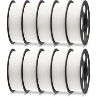 ANYCUBIC PLA+ 3D Printer Filament 1.75mm, High Toughness 3D Printing Filament, Dimensional Accuracy +/- 0.02mm, Print with Most FDM 3D Printers, 10PCS