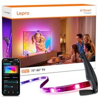 Lepro STV1 AI Smart TV Backlight with Ultrawide Camera for 75-85 Inch TVs, LightIMS Instant Sync, True-to-Screen Colour, LED Lights for TV Gaming Home