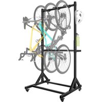 #ad Amazon monTEK - UK monTEK Freestanding Bike Stand for 3 Bikes & 4 Helmets, Holds up to 95kg