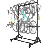 #ad Amazon monTEK - UK monTEK Freestanding Bike Stand on Wheel for 5 Bikes & 6 Helmets up to 160kg