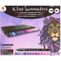 Deco Time 16 Fine Twinmarkers - Purple