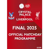 Emirates FA Community Shield 2025 Official Matchday Programme Crystal Palace vs Liverpool
