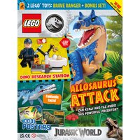 LEGO Jurassic World Magazine Issue 27 + ACU Guard in Lab & Bonus Set Minifigures