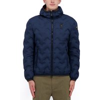 Uomo Blauer Piumino Con Cappuccio In Thermore Piery