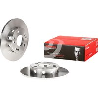 Front Solid Brake Disc Pair - 262mm Diameter Brembo