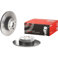Rear Solid Brake Disc Pair Coated - 251mm Diameter Brembo