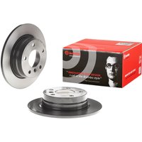 Rear Solid Brake Disc Pair Coated - 280mm Diameter Brembo