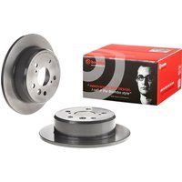 Rear Solid Brake Disc Pair Coated - 269mm Diameter Brembo