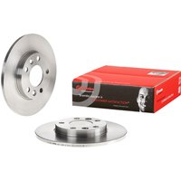 Rear Solid Brake Disc Pair - 255mm Diameter Brembo