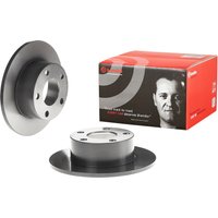 Brembo Skoda Superb Rear Solid Brake Disc Pair Coated - 245mm Diameter | 08.5743.11 | GSF Car Parts