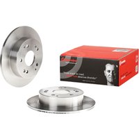 Brembo Honda Civic Rear Solid Brake Disc Pair - 260mm Diameter | 08.5803.30 | GSF Car Parts