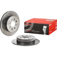 Brembo Honda Civic Rear Solid Brake Disc Pair Coated - 260mm Diameter | 08.5803.41 | GSF Car Parts