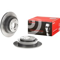 Rear Solid Brake Disc Pair Coated - 266mm Diameter Brembo