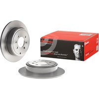 Rear Solid Brake Disc Pair Coated - 290mm Diameter Brembo