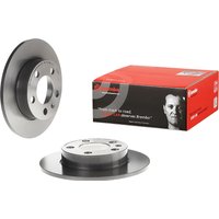 Brembo Seat Leon Rear Solid Brake Disc Pair Coated - 230mm Diameter | 08.7165.11 | GSF Car Parts