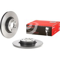 Front Solid Brake Disc Pair Coated - 281mm Diameter Brembo