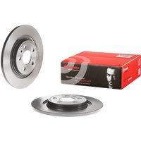 Rear Solid Brake Disc Pair Coated - 272mm Diameter Brembo