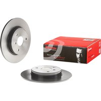 Brembo Smart Fortwo Front Solid Brake Disc Pair Coated - 280mm Diameter | 08.8163.11 | GSF Car Parts
