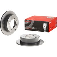Brembo Mitsubishi Galant Rear Solid Brake Disc Pair Coated - 262mm Diameter | 08.8316.11 | GSF Car Parts