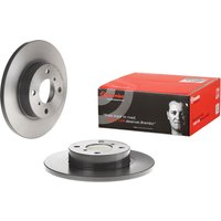 Front Solid Brake Disc Pair Coated - 247mm Diameter Brembo